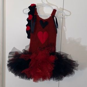 Baby queen of hearts/queen costume w/headband